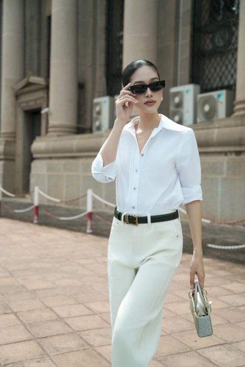 Sixdo White Raw Shirt